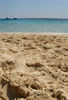 Heel mooi zand op het eiland